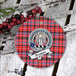 Preston Scottish Clan Badge Plaid Ornament Gift. Christmas Tree Ornament Preston Clan Tartan Ornament Great Christmas Ornaments Gift - Scotstee Shop