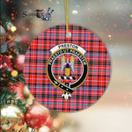 Preston Scottish Clan Plaid Ornament Gift. Christmas Tree Ornament Preston Clan Tartan Ornament Great Christmas Ornaments Gift - Scotstee Shop