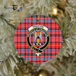 Preston Scottish Clan Plaid Ornament Gift. Christmas Tree Ornament Preston Clan Tartan Ornament Great Christmas Ornaments Gift - Scotstee Shop
