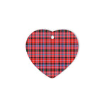 Preston Tartan Heart Ornaments, Christmas Tree Ornament, Plaid Christmas Ornaments, Ceramic Heart Christmas Tree Decoration, Christmas Ornament, Plaid Ornament, Tartan Ornament, Buffalo Plaid Ornament