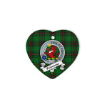 Primrose Scottish Clan Badge Plaid Christmas Ornaments Gift Heart Ornament Primrose Clan Tartan Ornaments, Plaid Ornament, christmas Ornament, plaid christmas ornament