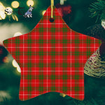 Prince Of Rothesay Tartan Ornament Star Ornament, Christmas Star Decorations, ceramic ornament, Plaid Star Ceramic Ornament, Christmas Ornament Decorations Gift