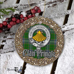 Pringle Celtic Circle Plaid Ornament Gift. Christmas Tree Ornament Tartan Ornament Great Christmas Ornaments Gift - Scotstee Shop