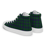 Plaid Tartan Men High Top Sneakers Clan Austin Plaid Converse High Tops Sneakers, Converse Christmas Sneakers
