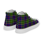 Plaid Tartan Men High Top Sneakers Clan Ayrshire Plaid Converse High Tops Sneakers, Converse Christmas Sneakers