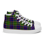 Plaid Tartan Men High Top Sneakers Clan Ayrshire Plaid Converse High Tops Sneakers, Converse Christmas Sneakers