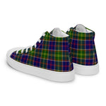 Plaid Tartan Men High Top Sneakers Clan Ayrshire Plaid Converse High Tops Sneakers, Converse Christmas Sneakers