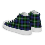 Plaid Tartan Men High Top Sneakers Clan Baillie Plaid Converse High Tops Sneakers, Converse Christmas Sneakers