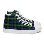 Plaid Tartan Men High Top Sneakers Clan Baillie Plaid Converse High Tops Sneakers, Converse Christmas Sneakers