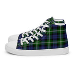 Plaid Tartan Men High Top Sneakers Clan Baillie Plaid Converse High Tops Sneakers, Converse Christmas Sneakers