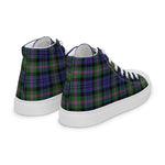 Plaid Tartan Men High Top Sneakers Clan Baird Modern Plaid Converse High Tops Sneakers, Converse Christmas Sneakers