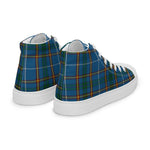 Plaid Tartan Men High Top Sneakers Clan Bairn Plaid Converse High Tops Sneakers, Converse Christmas Sneakers