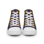 Plaid Tartan Men High Top Sneakers Clan Balfour Modern Plaid Converse High Tops Sneakers, Converse Christmas Sneakers