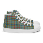 Plaid Tartan Men High Top Sneakers Clan Balfour Plaid Converse High Tops Sneakers, Converse Christmas Sneakers