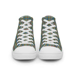 Plaid Tartan Men High Top Sneakers Clan Balfour Plaid Converse High Tops Sneakers, Converse Christmas Sneakers