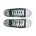 Plaid Tartan Men High Top Sneakers Clan Bannatyne Plaid Converse High Tops Sneakers, Converse Christmas Sneakers