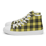 Plaid Tartan Men High Top Sneakers Clan Barclay Dress Modern Plaid Converse High Tops Sneakers, Converse Christmas Sneakers