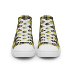 Plaid Tartan Men High Top Sneakers Clan Barclay Dress Modern Plaid Converse High Tops Sneakers, Converse Christmas Sneakers