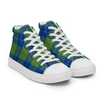 Plaid Tartan Men High Top Sneakers Clan Barclay Hunting Ancient Plaid Converse High Tops Sneakers, Converse Christmas Sneakers