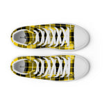 Plaid Tartan Men High Top Sneakers Clan Barclay Plaid Converse High Tops Sneakers, Converse Christmas Sneakers
