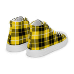 Plaid Tartan Men High Top Sneakers Clan Barclay Plaid Converse High Tops Sneakers, Converse Christmas Sneakers