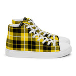 Plaid Tartan Men High Top Sneakers Clan Barclay Plaid Converse High Tops Sneakers, Converse Christmas Sneakers