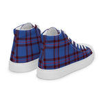 Plaid Tartan Men High Top Sneakers Clan Elliot Plaid Converse High Tops Sneakers, Converse Christmas Sneakers