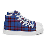 Plaid Tartan Men High Top Sneakers Clan Elliot Plaid Converse High Tops Sneakers, Converse Christmas Sneakers