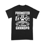 Scotstee Shop - Promoted From Dog Grandpa To Human Grandpa - Father's Day Shirts