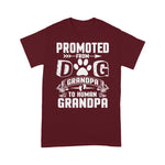 Scotstee Shop - Promoted From Dog Grandpa To Human Grandpa - Father's Day Shirts