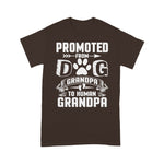 Scotstee Shop - Promoted From Dog Grandpa To Human Grandpa - Father's Day Shirts