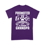 Scotstee Shop - Promoted From Dog Grandpa To Human Grandpa - Father's Day Shirts