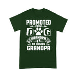 Scotstee Shop - Promoted From Dog Grandpa To Human Grandpa - Father's Day Shirts