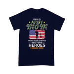 Scotstee Shop - Proud Army Mom I Raised My Heroes Camouflage Graphics Army 4th of July Shirt Army Mom Shirt Army Shirts