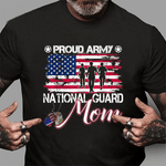 Scotstee Shop - Proud Army National Guard Mom USA Heart Mothers Day 4th Of July Shirt Army Mom Shirt Army Shirts