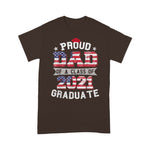 Scotstee Shop - Proud Dad Of A Class Of 2021 Graduate American Flag Gift 4th Of July Shirt