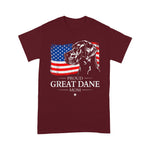 Scotstee Shop - Proud Great Dane Mom American Flag Patriotic Giant Dog Gift 4th Of July Shirt