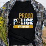 Scotstee Shop - Proud Police Dad Academy Military Father Day Shirts