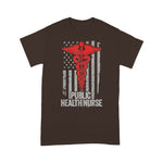 Scotstee Shop - Public Health Nurse Apparel, American Flag Thin Line Nursing 4th Of July Shirt nurse t shirts