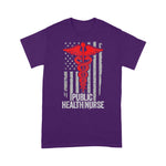 Scotstee Shop - Public Health Nurse Apparel, American Flag Thin Line Nursing 4th Of July Shirt nurse t shirts