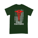 Scotstee Shop - Public Health Nurse Apparel, American Flag Thin Line Nursing 4th Of July Shirt nurse t shirts
