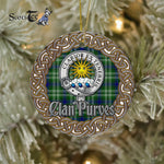 Purves Celtic Circle Plaid Ornament Gift. Christmas Tree Ornament Tartan Ornament Great Christmas Ornaments Gift - Scotstee Shop