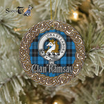 Ramsay Celtic Circle Plaid Ornament Gift. Christmas Tree Ornament Tartan Ornament Great Christmas Ornaments Gift - Scotstee Shop