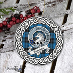 Ramsay Tartan Ornament,  ceramic ornament, personalized christmas ornaments, christmas tree ornaments, christmas door decorations, Plaid Ornament, Tartan Ceramic Ornament
