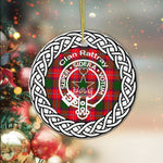 Rattray Clan Tartan Crest Badge Plaid Ornament Gift. Christmas Tree Ornament Tartan Ornament Great Christmas Ornaments Gift - Scotstee Shop