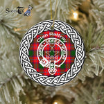 Rattray Clan Tartan Crest Badge Plaid Ornament Gift. Christmas Tree Ornament Tartan Ornament Great Christmas Ornaments Gift - Scotstee Shop