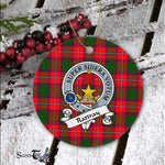 Rattray Scottish Clan Badge Plaid Ornament Gift. Christmas Tree Ornament Rattray Clan Tartan Ornament Great Christmas Ornaments Gift - Scotstee Shop