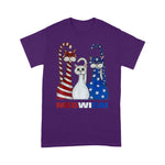 Scotstee Shop - Red White Blue Cat American Flag Patriotic 4th Of July Shirt