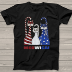 Scotstee Shop - Red White Blue Cat American Flag Patriotic 4th Of July Shirt