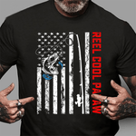 Scotstee Shop - Reel Cool Papaw American Flag Fishing Birthday Gifts 4th Of July Shirt Reel Cool Papaw shirt